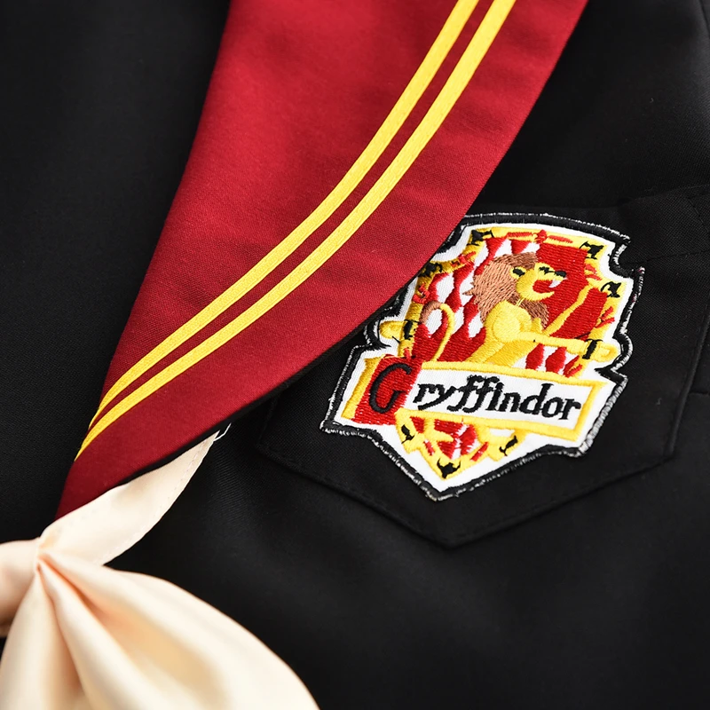 Hp Gryffindor, женские костюмы для косплея, Лолита, матроска, JK, Униформа, юбки, наборы