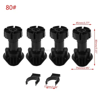 

4pcs Adjustable Height Cupboard Foot Cabinet Leg For Kitchen Bathroom Jy05 19 Dropship