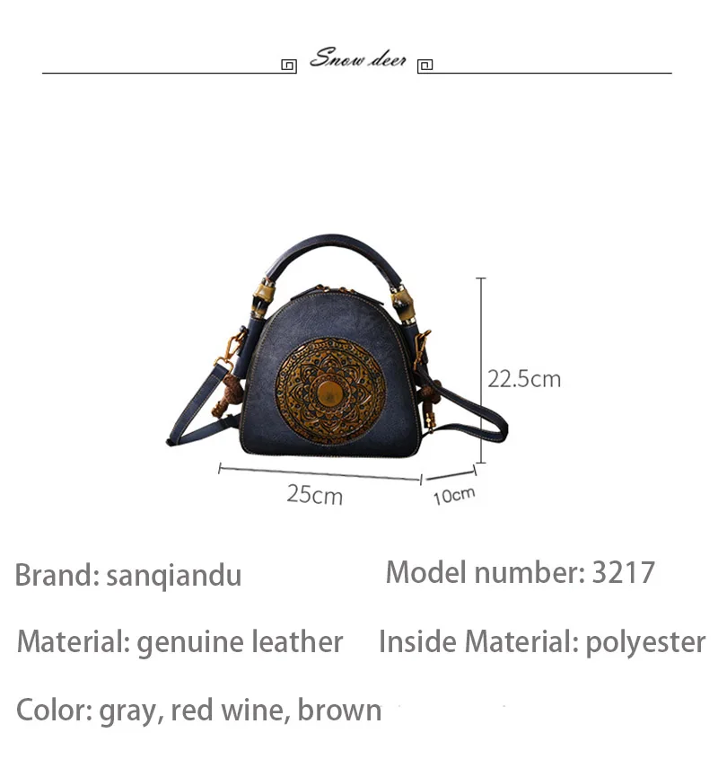 Vintage Retro Handbag genuine leather (4)