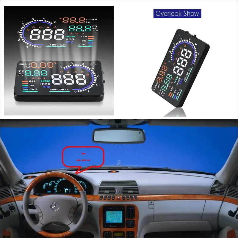 Автомобильная камера для Mercedes Benz проекция на лобовое стекло автомобиля HUD