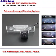 Liislee Dynamic Guidance Rear Camera For Volkswagen Polo sedan / Vento 2011 / 580 TV Lines HD 860 Pixels Parking Intelligentized liislee dynamic guidance rear camera for toyota ist urban cruiser 2007 2016 hd 860 pixels parking intelligentized
