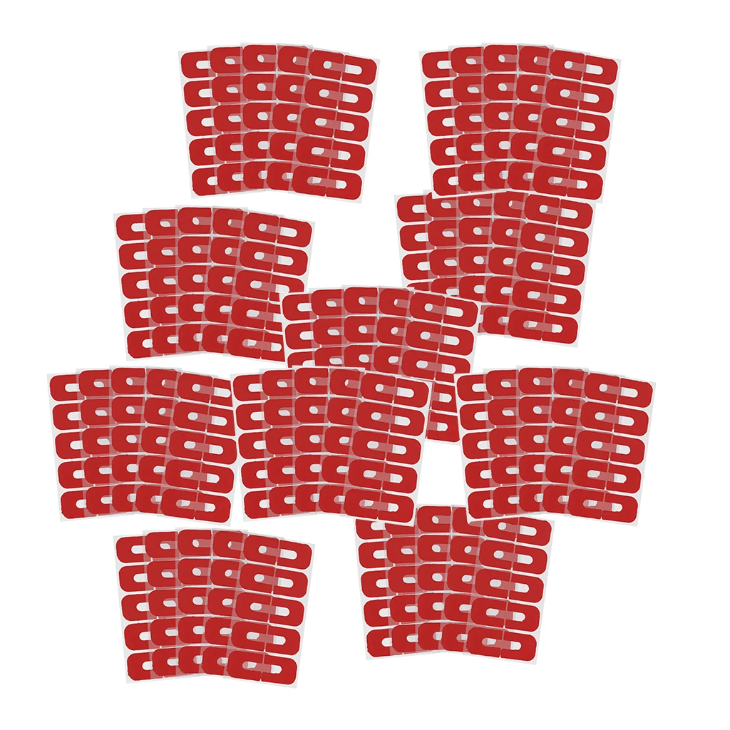 50pcs Red Disposable Peel Off Tape Spill Proof Nail Cover Sticker Nail Art Skin Barrier Polish Protector Cover Guard