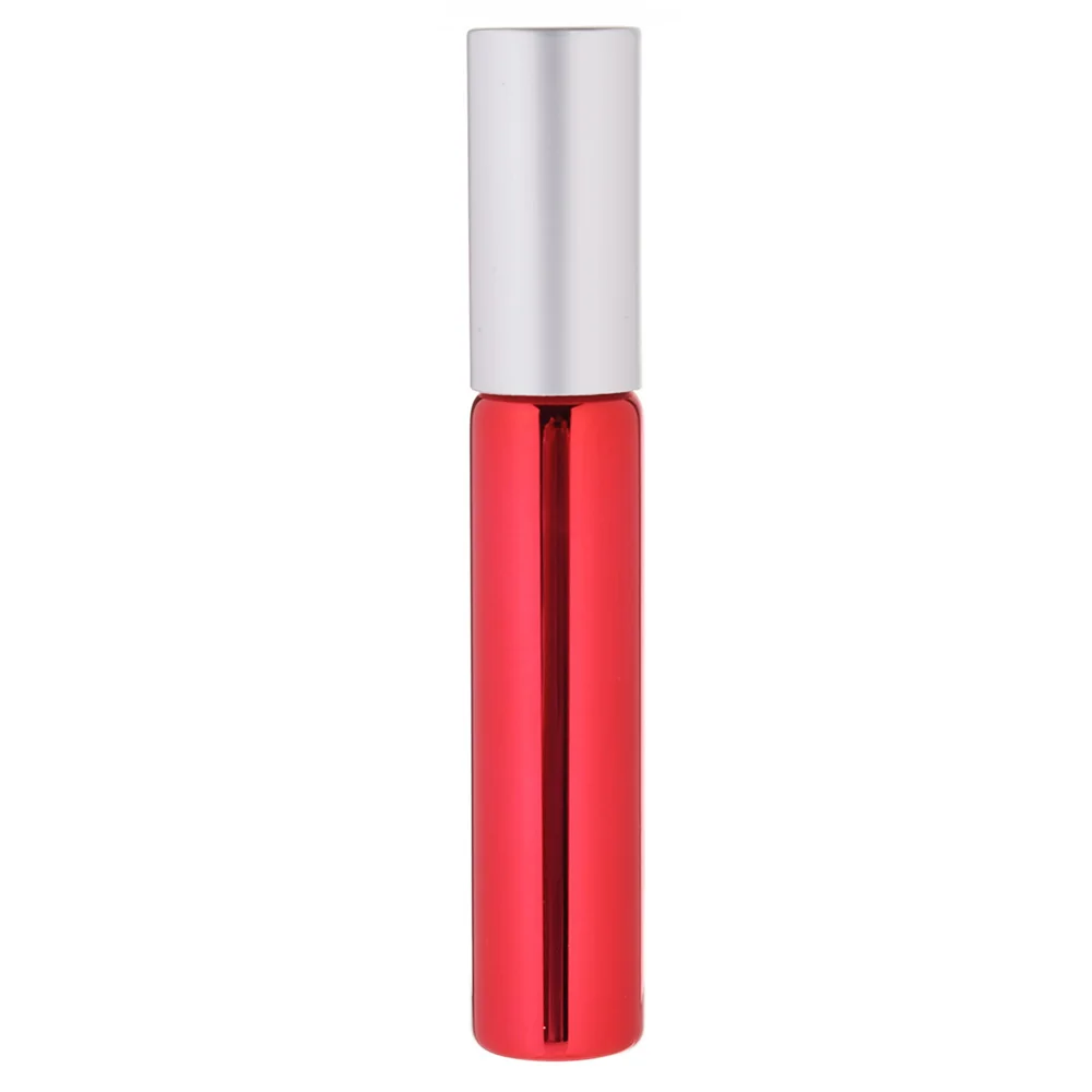 1 шт. 10 мл Маленький Пустой многоразовый стеклянный рулон аромата парфюм эфирное масло прочный флакон Делюкс для путешествий аксессуары - Цвет: red