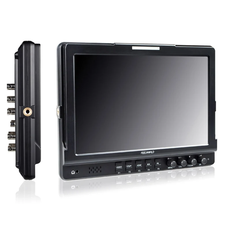 Напольный монитор Feelworld FW1018SPV1 10 1 дюйма с гистограммой IPS 3G SDI HDMI фотостудийная