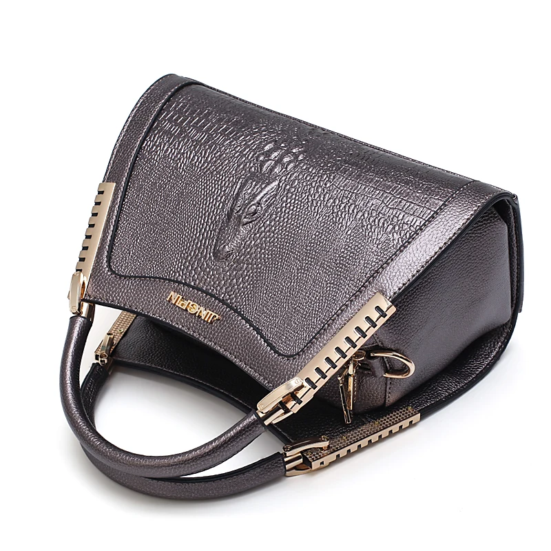 أزياء المرأة رسول حقائب التمساح جلد التمساح رئيس crossbody حقيبة يد السيدات حزب قذيفة كتف حمل