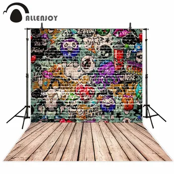 

Allenjoy photography background store Graffiti wall theme backdrop Lovely and colorful magic pattern background New Arrivals