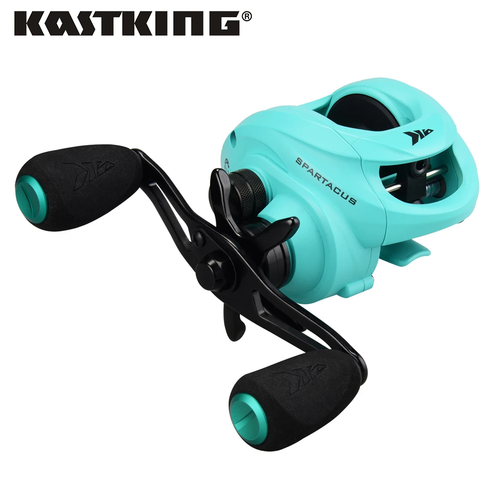 

KastKing FIshing Reel Spartacus Powerful 8KG Drag Baitcasting Reel Carbon Fiber Drag 17.5 LBs Crap Fishing Wheel Lake/River