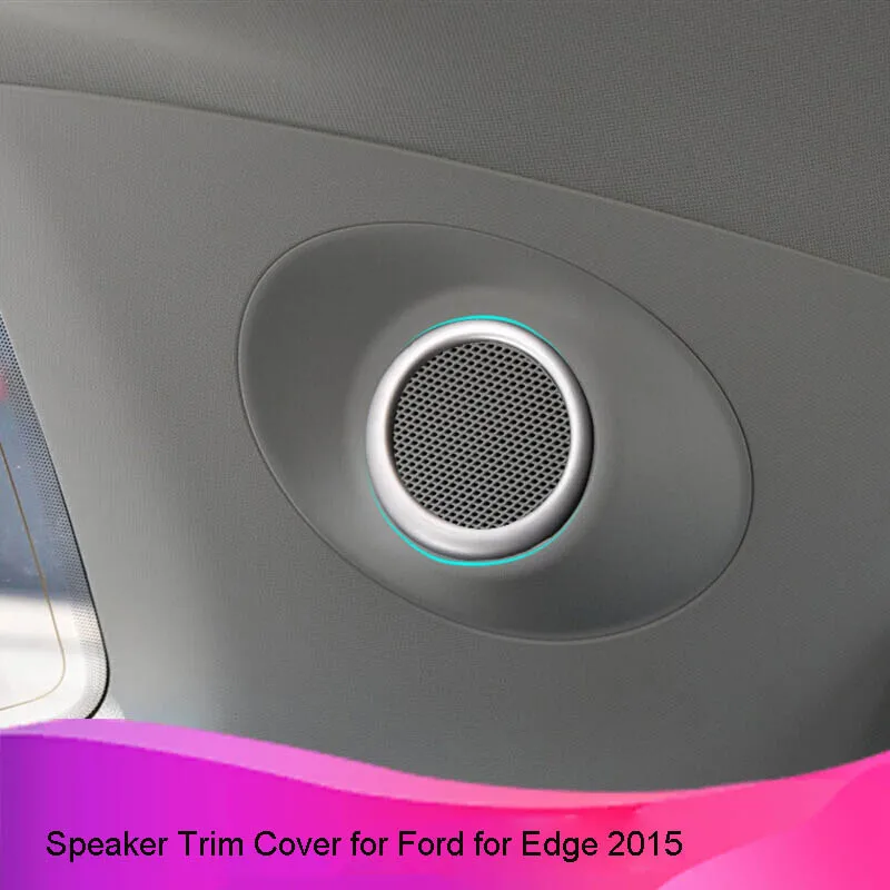 Kust Car Speaker Chromium 2 PCS Trim Cover for Ford for Edge 2015