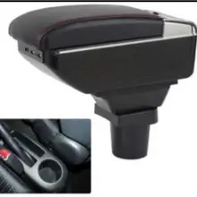 Подлокотник под руку для Отдыха вращающийся для Toyota Yaris Vitz хэтчбек 2006-2011 центральной консоли ящик для хранения 2007 2008 2009 2010