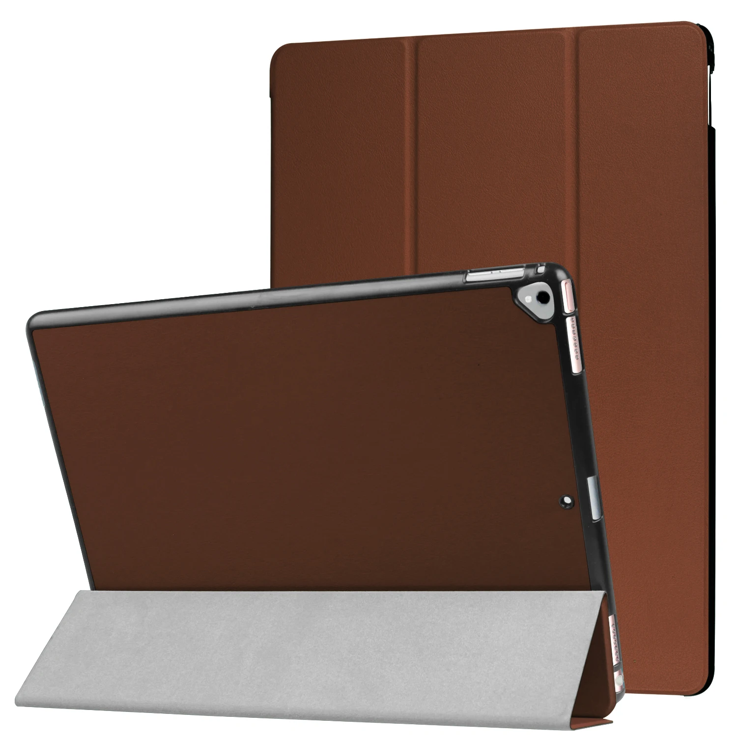 

Tri-fold Leather Stand Case Protective Shell For Ipad Pro 12.9 2017 ultra slim PU leather