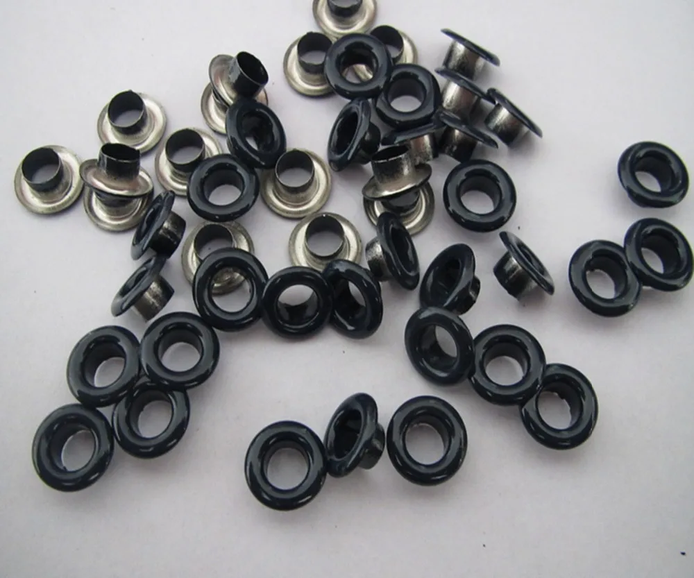 Free shipping brass eyelets paint navycolor inner size 5mm garment