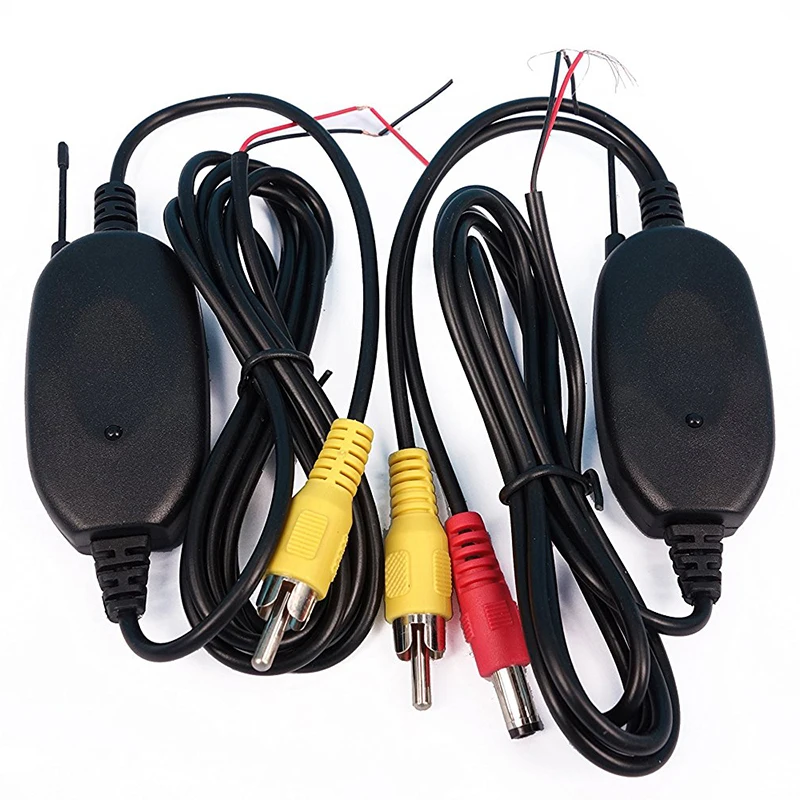 

Wireless Parking Car Backup RCA 2.4 Ghz Video Transmitter Receiver Kit for Car Rear View Camera Reverse Auto DVD Monitor