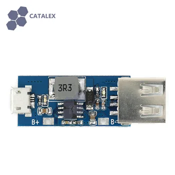 

MicroUSB to USB 3.7V Lithium Battery Charger Board Charging / Boost Converter / Protection Three in one Module