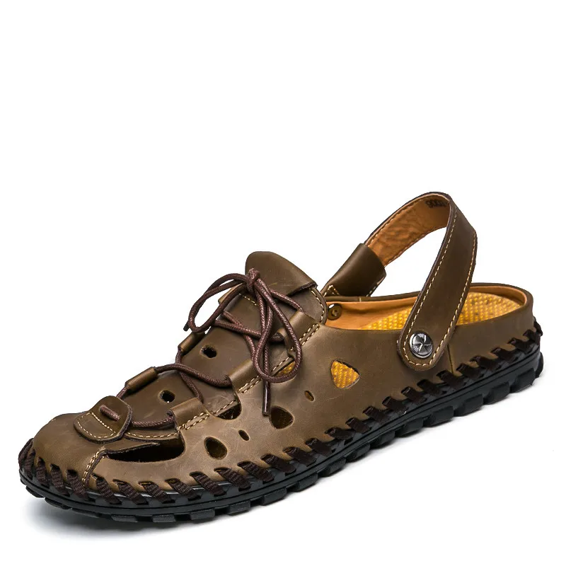 nice mens leather sandals