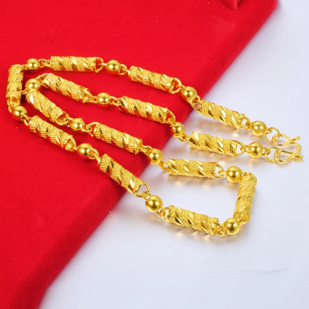

Choker Chain Yellow Gold Filled Fashion Mens Necklace Jewelry