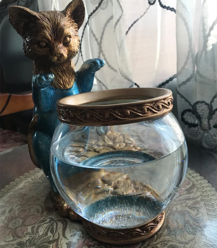 Милые котята рыбка чаша гостиная спальня домашнего аквариума украшение устроен ребенок подарок на день рождения, рождественский подарок