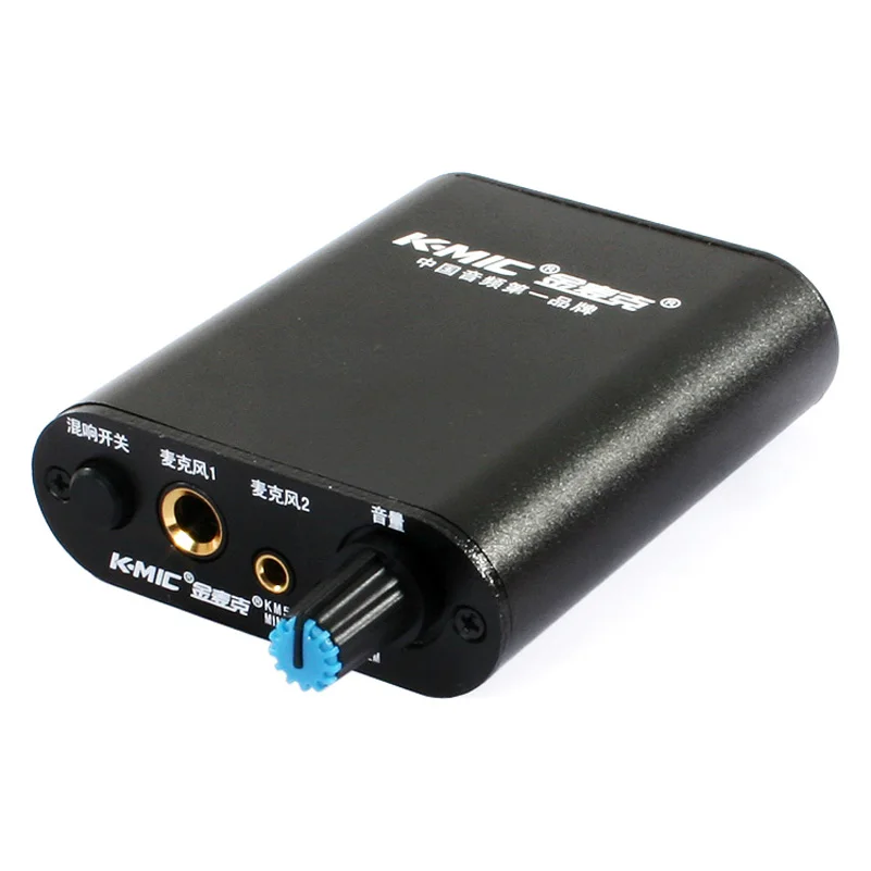 K-Mic KM501 Two-Channel Portable Karaoke OK Reverb PC Computer USB Microphone Audio Amplifier/Amplifiers For Dynamic | Электроника