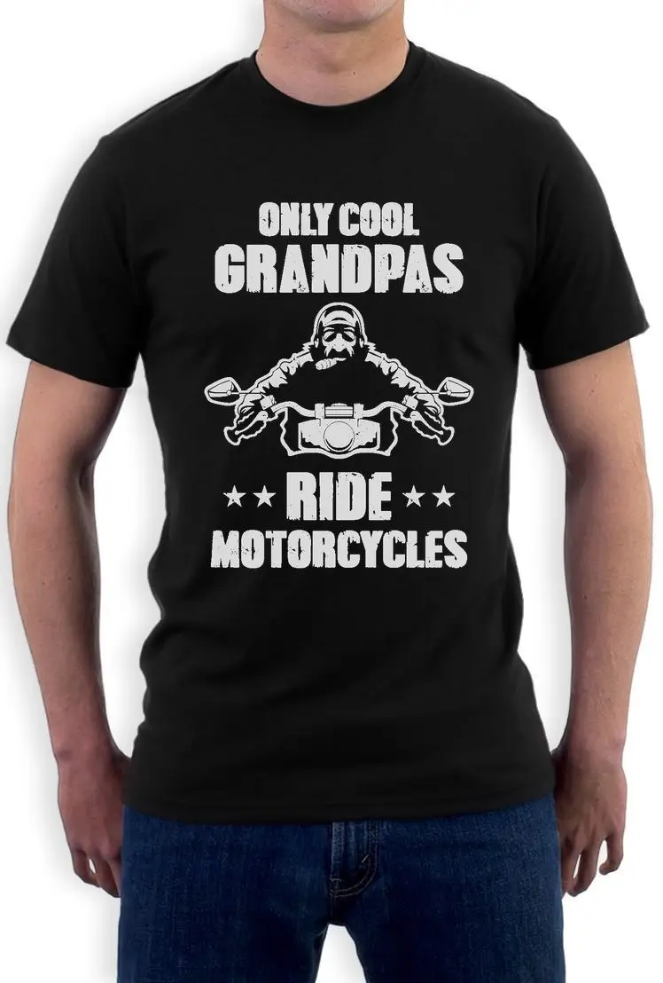 Rude Top Tee Only Cool Grandpas Ride Motorcycles Bikerr Papa - 