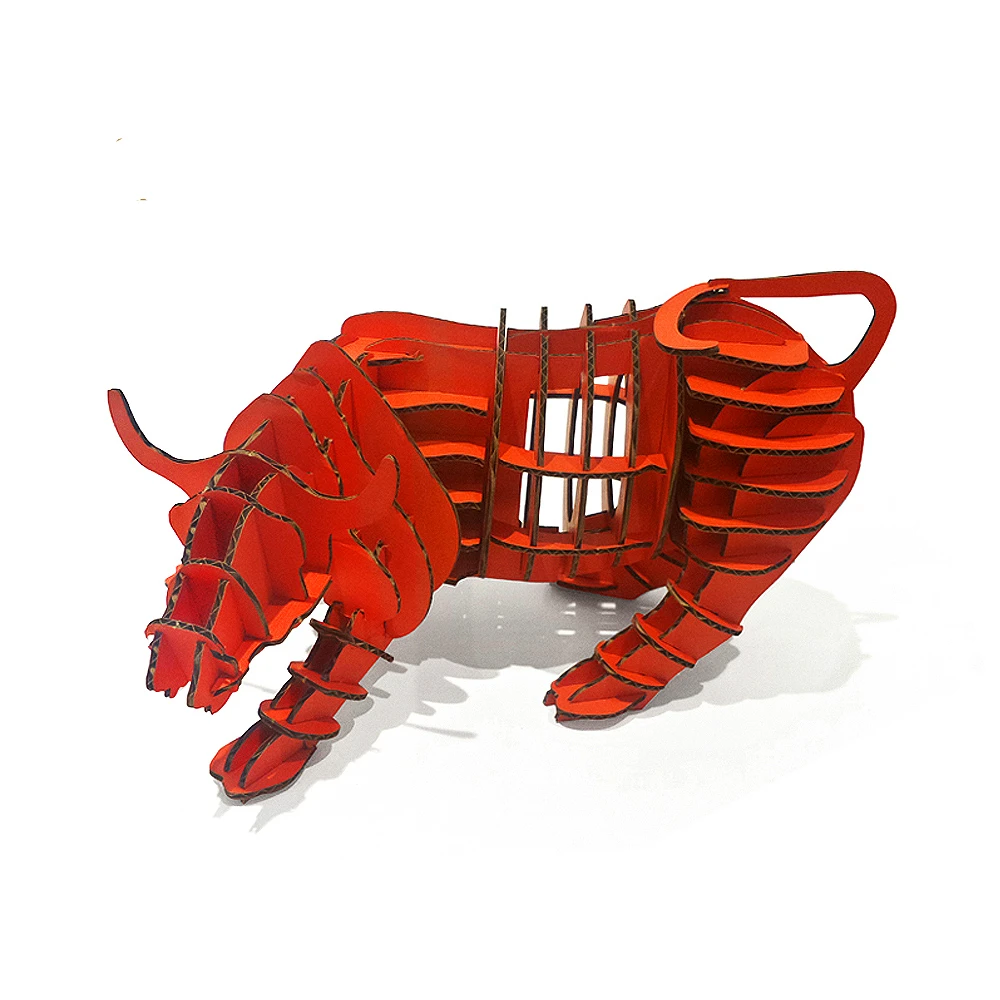 

Yak 3d Puzzle Bull Model Paper Craft Kids DIY Cardboard Animal Toys Educational Games Children Papercraft Art Creative Gifts
