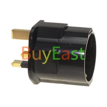 Schuko/Германия/Франция/Южная Корея в Великобритании адаптер для вилки плавленые BS1363 черный