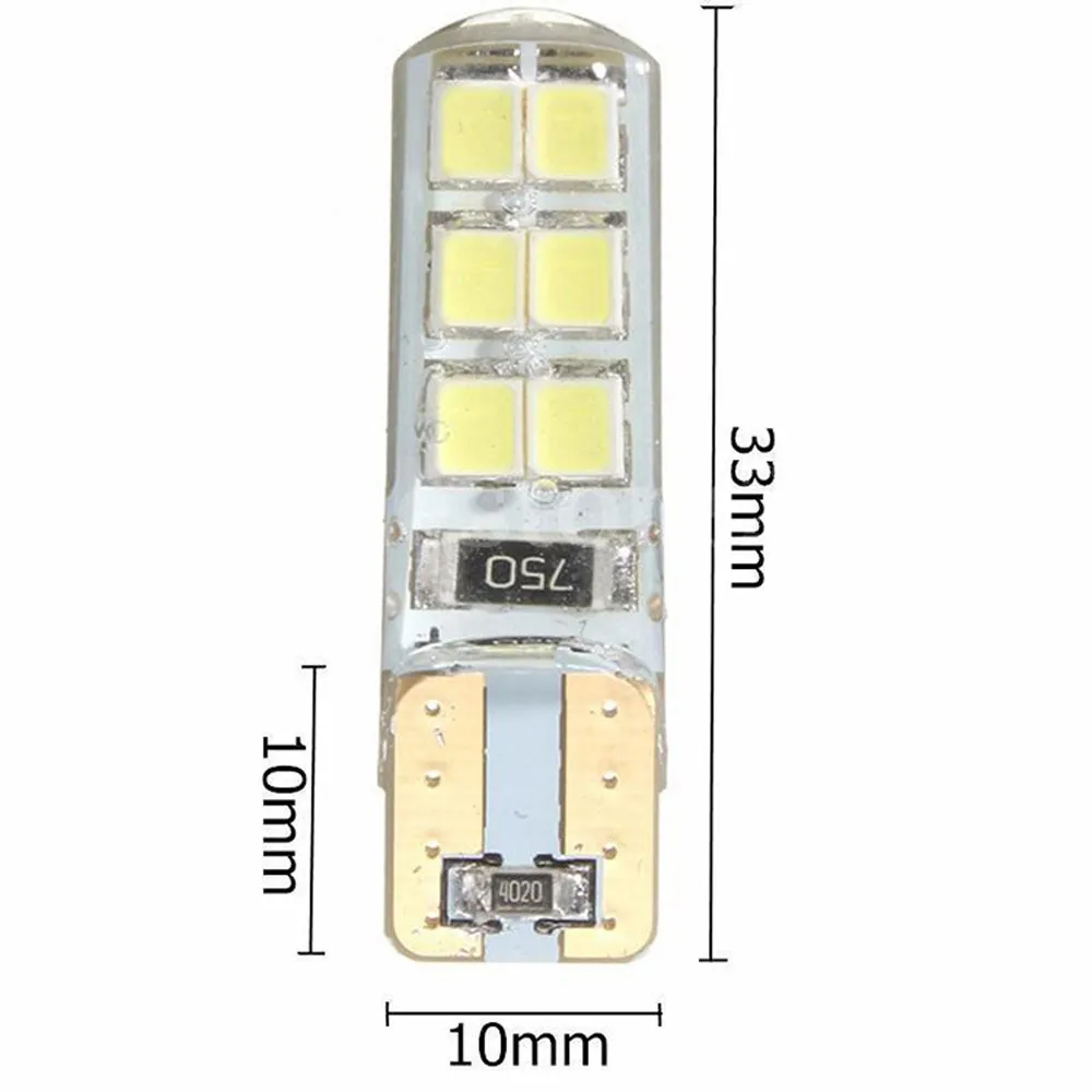 10 шт. Стайлинг автомобиля авто светодиод T10 Canbus 194 W5W 2835 SMD Автомобильный интерьер