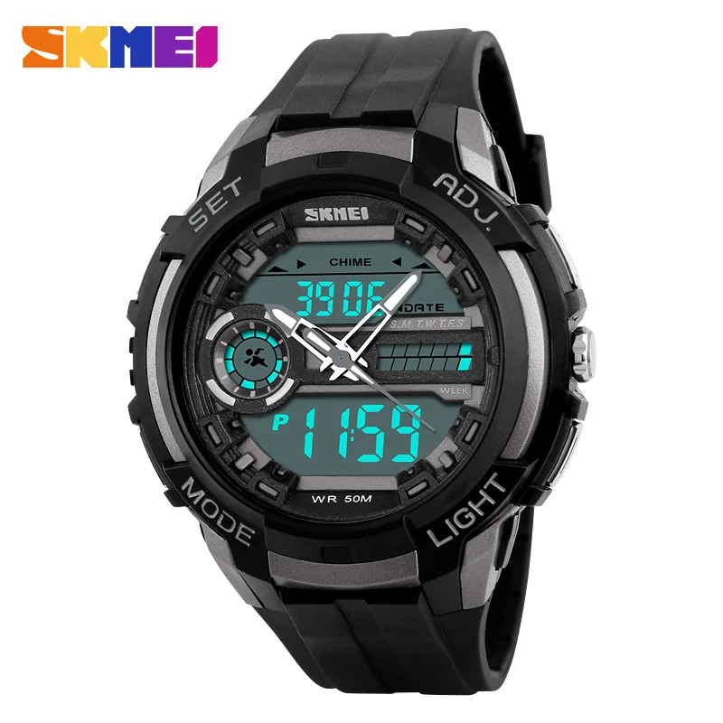 

SKMEI Men Sport Watch Clock Quartz Digital Watch Man Chronograph Waterproof Bracelet for Men Wrist Watches relogio masculino1202