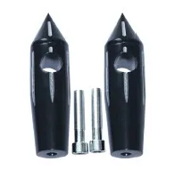 

Black Spike Custom 4'' Rise Billet Handlebar Risers For Harley Dyna Fatboy FLHR