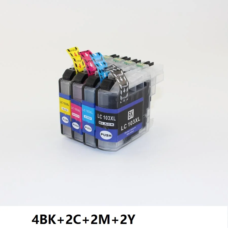 Чернильный путь 10 Мульти картриджи для Brother LC103XL DCP-J132 J152 J172 J552 J752 | Компьютеры и
