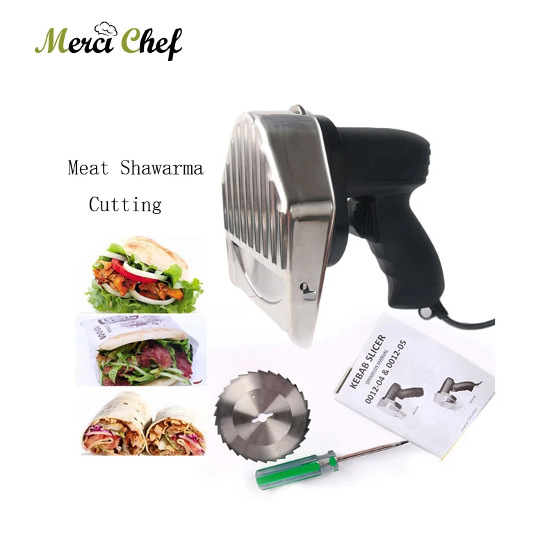 Fast delivery Kebab Slicer Kitchen Knife Doner Cutter Gyros Meat Cutting Machine two blades 110V-240V rolling knife circular kitchen cutter pizza wheel knife pastry cutter vegetable chopper meat slicer kitchen knife home kits