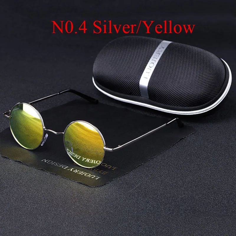 Роскошные брендовые круглые поляризационные солнцезащитные очки в стиле стимпанк для женщин и мужчин, винтажные дизайнерские женские солнцезащитные очки для женщин Oculos gafas - Цвет линз: N0.11