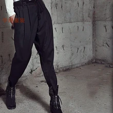 Мужская одежда большего размера; ; модные мужские повседневные брюки; складные шаровары; брюки с шаговым швом; большие размеры 27-42