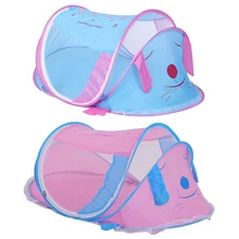 Детское постельное белье из хлопка полог покрывало Шторы Портативный складной новорожденных мультфильм кровать с противомоскитной сеткой для малышей Детская палатка