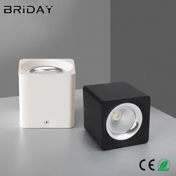 

7W 10W Dimmable LED Surface Mounted Square Ceiling Downlight for Room/Corridor/Hallway/Foyer AC85-260V COB Square Spot light