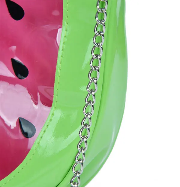 Новое поступление Летний стиль Для женщин мода прозрачный ПВХ арбуз Цепи Курьерские сумки фруктов прозрачный Сумки через плечо bs466
