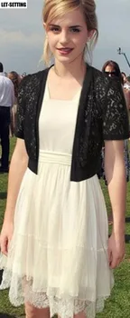 

new fashion summer women lace small shawl wild short openwork cardigan short coat M-5XL,black,white