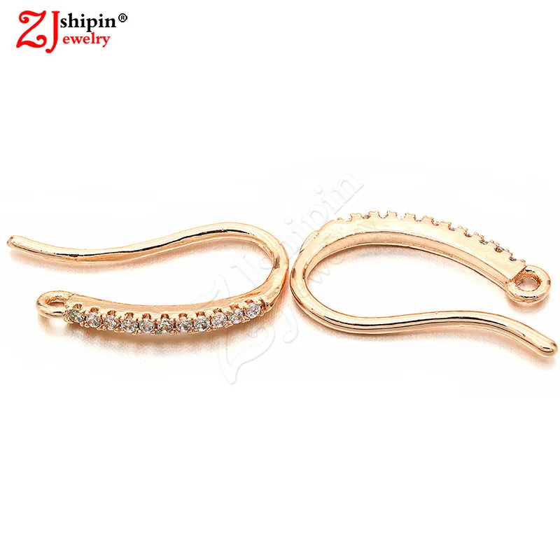 ZJSHIPIN новые серьги из латуни с микро инкрустированным фианитом ювелирные