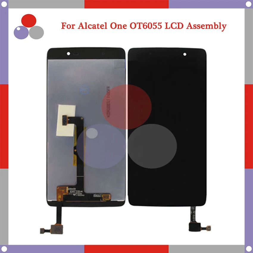 

10Pcs/Lot For Alcatel One Touch Idol 4 6055 OT6055 LCD Screen Display + Touch Screen Digitizer Assembly Free Shipping