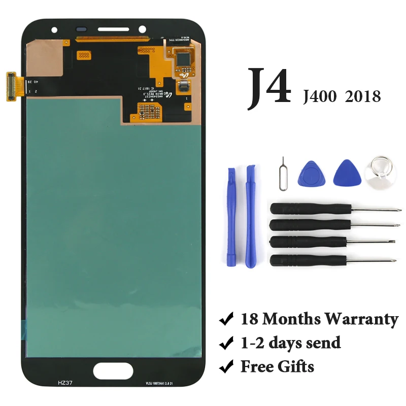 

Hot sell For J4 2018 lcd for J400 J400F/DS J400G/DS display best mobile phone repair lcd screen assembly replacement
