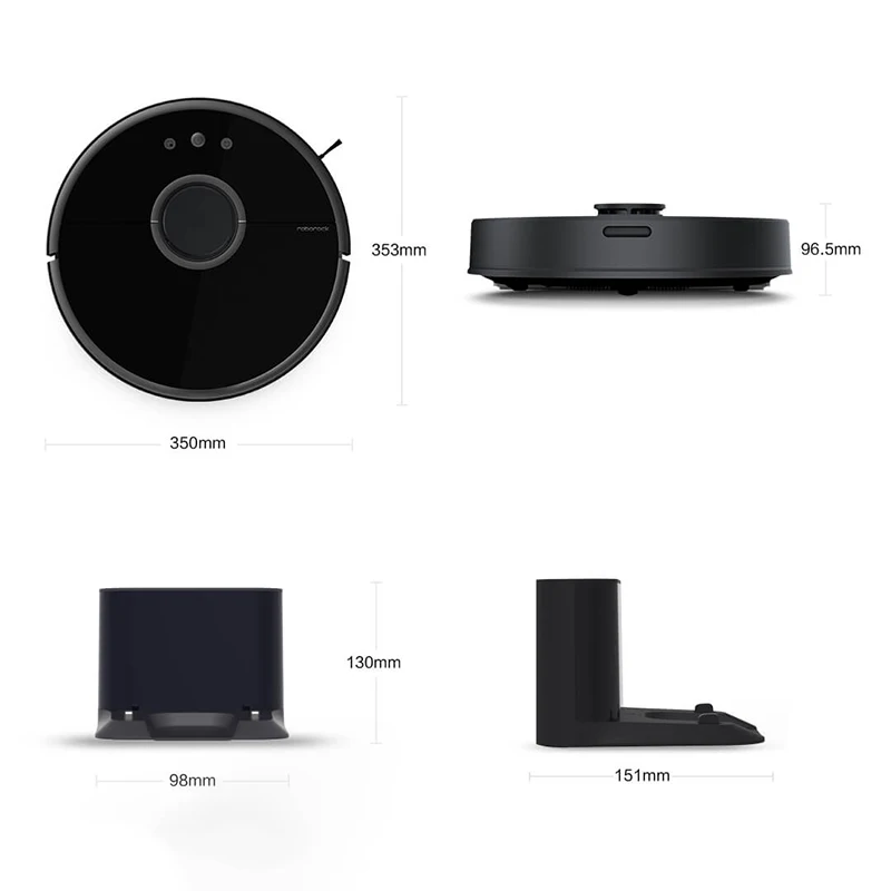 2019 новый оригинальный xiaomi roborock s50 s55 робот пылесос 2 Wifi приложение Смарт