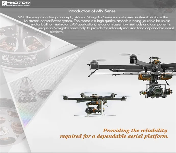 Т-Мотор Горячая бесщеточный двигатель MN3110 KV470 для мультироторного вертолета квадрокоптера вертолета гексакоптера