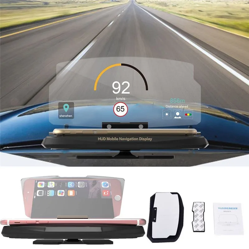  Für GPS Navigation Telefon Auto HUD Halter Projektor Halterung Kopf Up Organische Glas Display