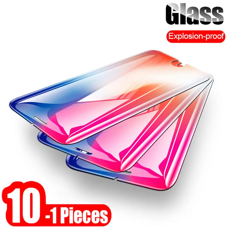 

Tempered Glass For iPhone X XS MAX XR 5 5s SE 5c Screen Protective Film For iPhone 6 6s 7 8 Plus X Xr Glass Protector