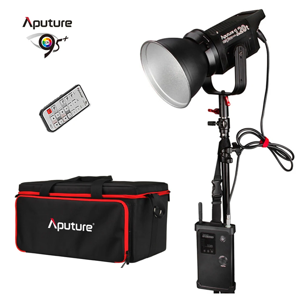 Aputure Light Storm COB 120t CRI97+ 3000K 135W Bowens крепление СВЕТОДИОДНЫЙ непрерывный видео свет с 2,4G беспроводной пульт дистанционного V-Mount Plate