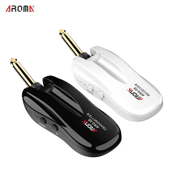 

AROMA ARG-05 Guitar Audio Transmission System Transmitter Receiver Built-in Rechargeable Battery 115 Feet Transmission Distance