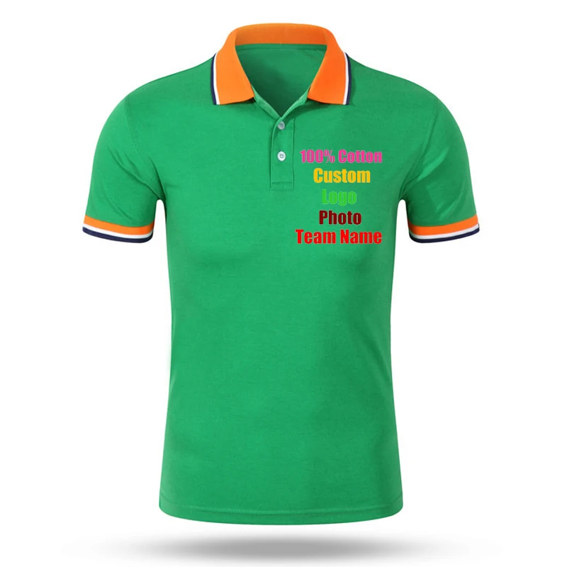 2019 Customized Company Working Team Uniforms Men Polos Custom Logo Photo Text Print Unisex Women Polo Shirts Male TopS DIY | Мужская