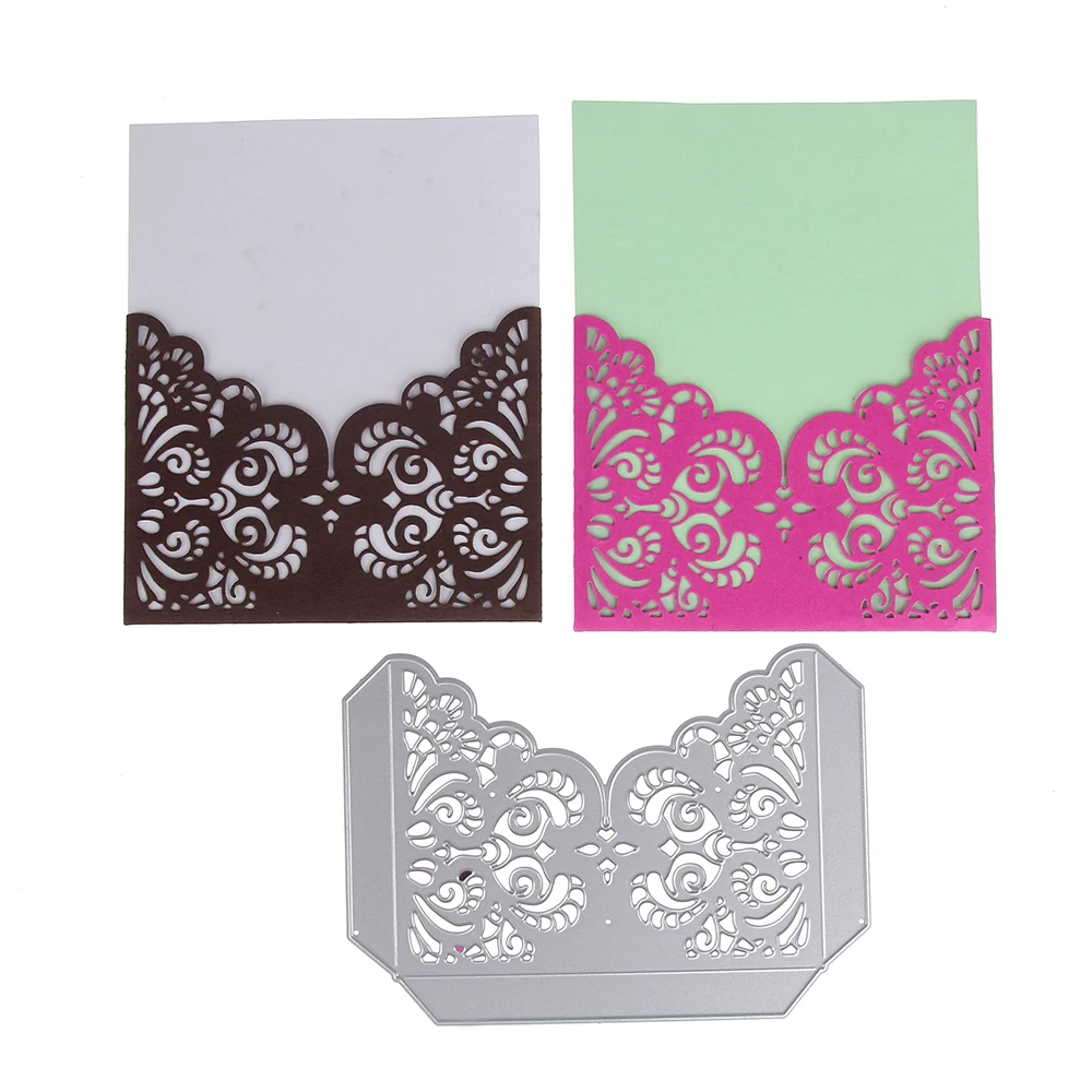  Customized Corner Flower Greeting Cutting Dies Cards 3D DIY Scrapbooking Craft Die Photo Invitation - 32837663742