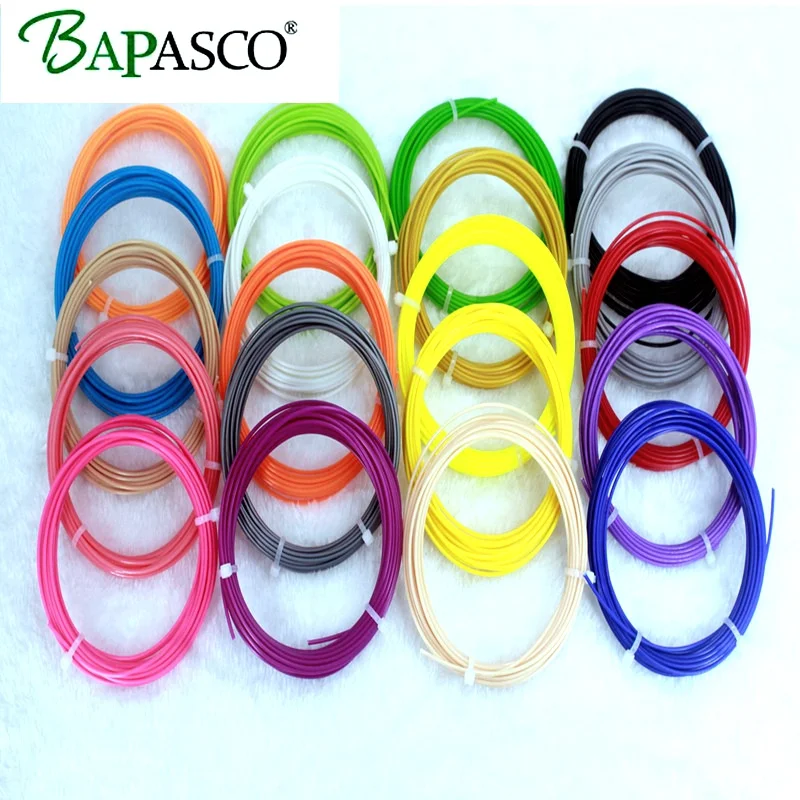2018 Bapasco ABS Filaments For 3D Pen And 3D Printer 10 Color x 5 Meter