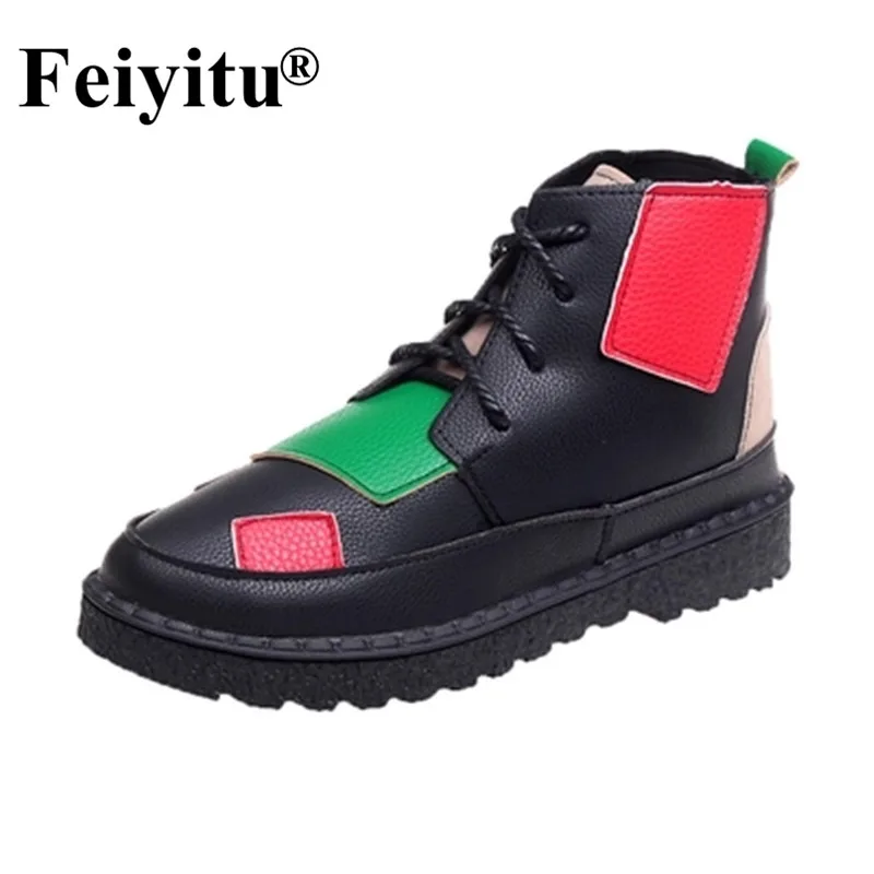 

Breathable Shoes Outdoor Women Shoes Platform High-top Ankle Boots Sneakers Tenis Feminino Casual Female Shoes Eu 35-40