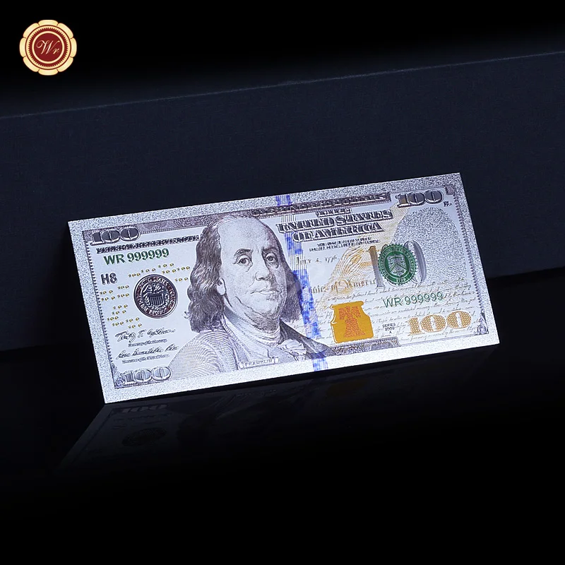 WR USD 100 Американский Мир бумажные деньги качество 999 9 серебряная фольга