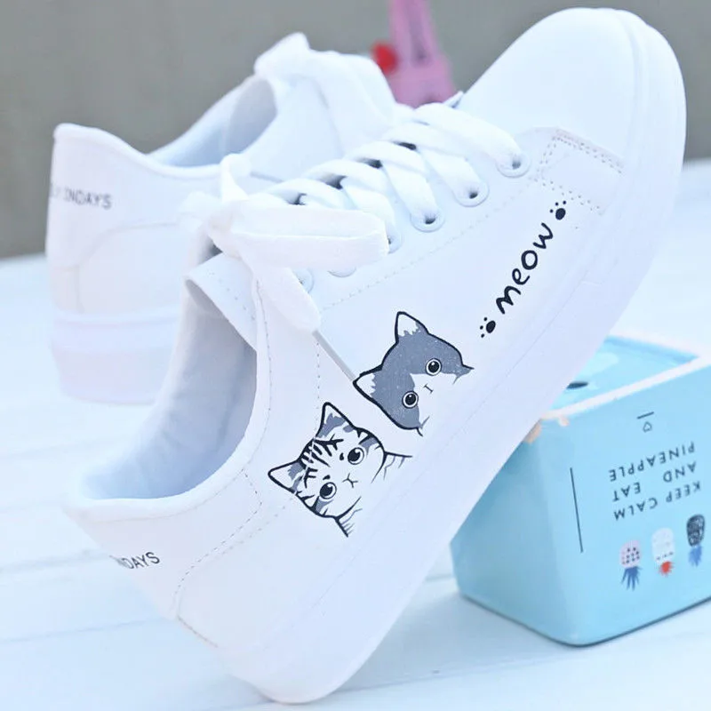 

2019 New Women Shoes Fashion Hook Loop Female Vulcanize Shoes Student Board Shoes Ladies Platform Sneakers